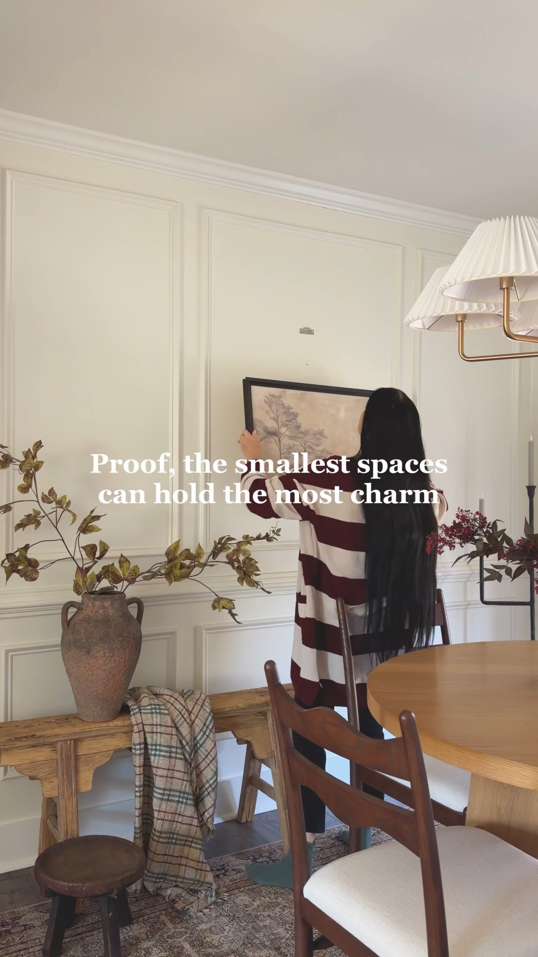 Proof that the smallest spaces can hold the most charm! Dining room update less than $50! 

#LTKHoliday #LTKHome #LTKOver40