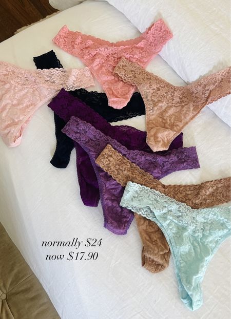 I LOVE hanky pankies. There is no more comfortable thong. Normally $24, now $17.90 a pair.

#LTKsalealert #LTKxNSale #LTKunder50