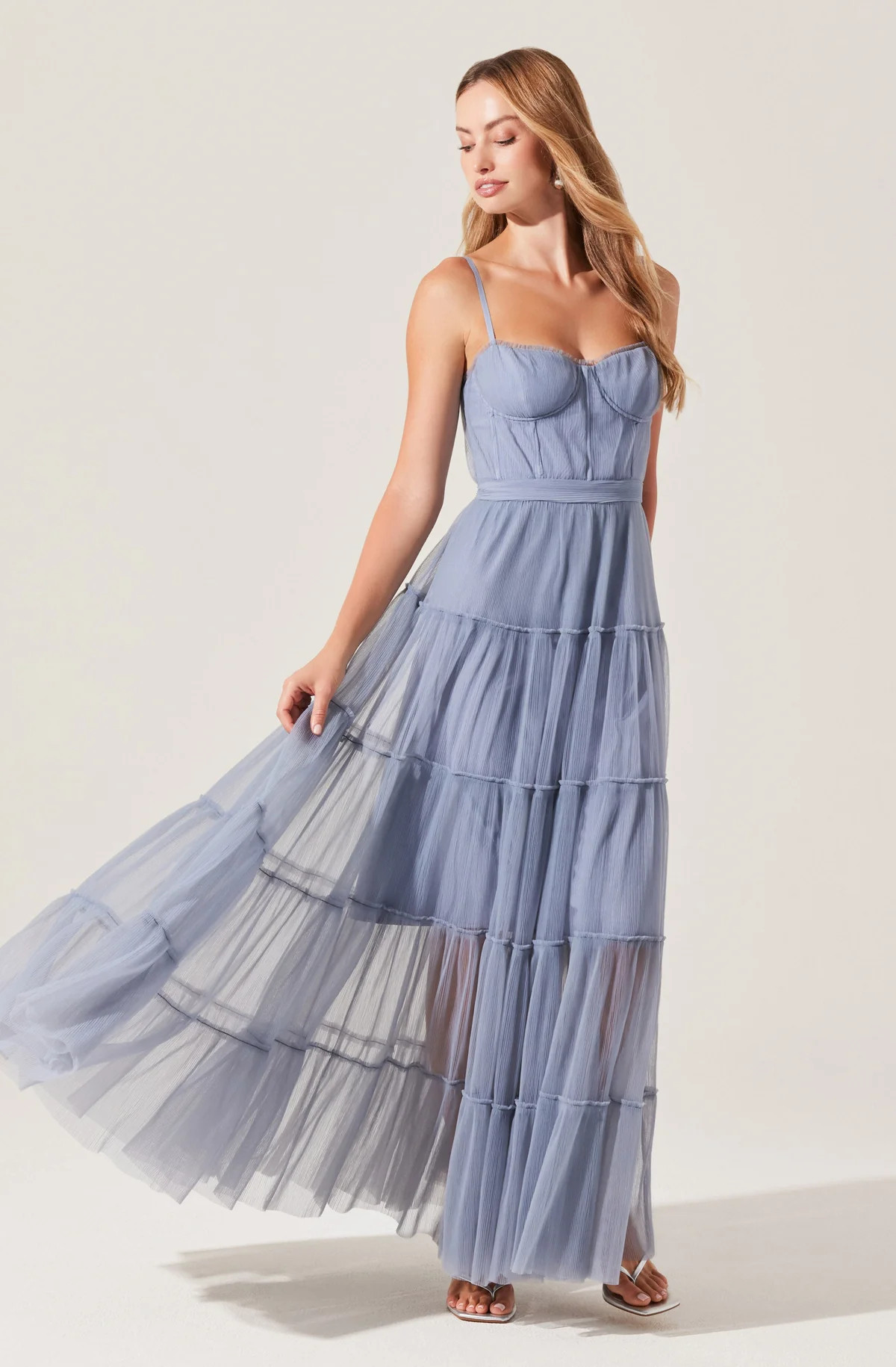 Mireya Bustier Tulle Maxi Dress | ASTR The Label (US)