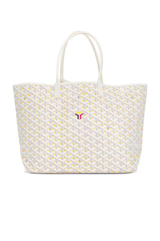 Goyard Saint Louis Claire-Voie GM Tote Bag in White | FWRD 