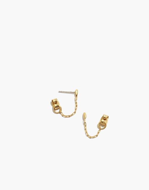 Bar Chain Hoop Earrings | Madewell