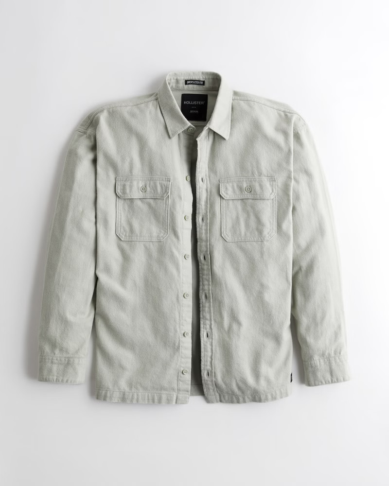 Men's Oversized Flannel Shirt | Men's Clearance | HollisterCo.com | Hollister (US)