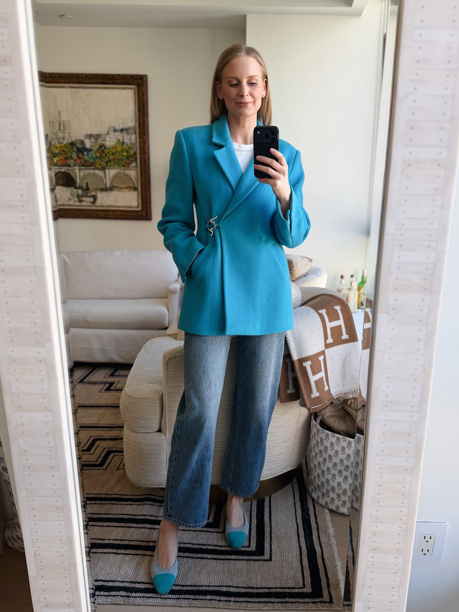 Today’s look! Wearing some old favorites 🩵

#LTKootd