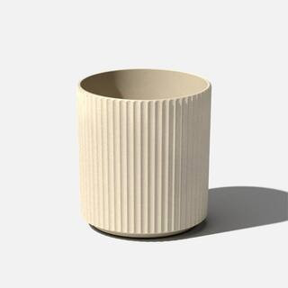 Veradek Demi 16 in. Round Sand Plastic Planter, Brown | The Home Depot