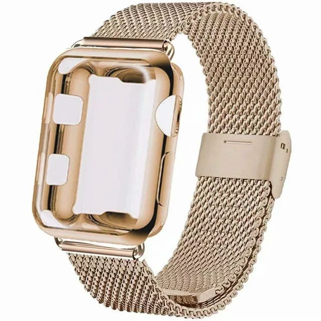 Galaxy Wireless Compatible for Apple Watch Band 41mm Milanese Band with TPU Screen Protector Case... | Walmart (US)