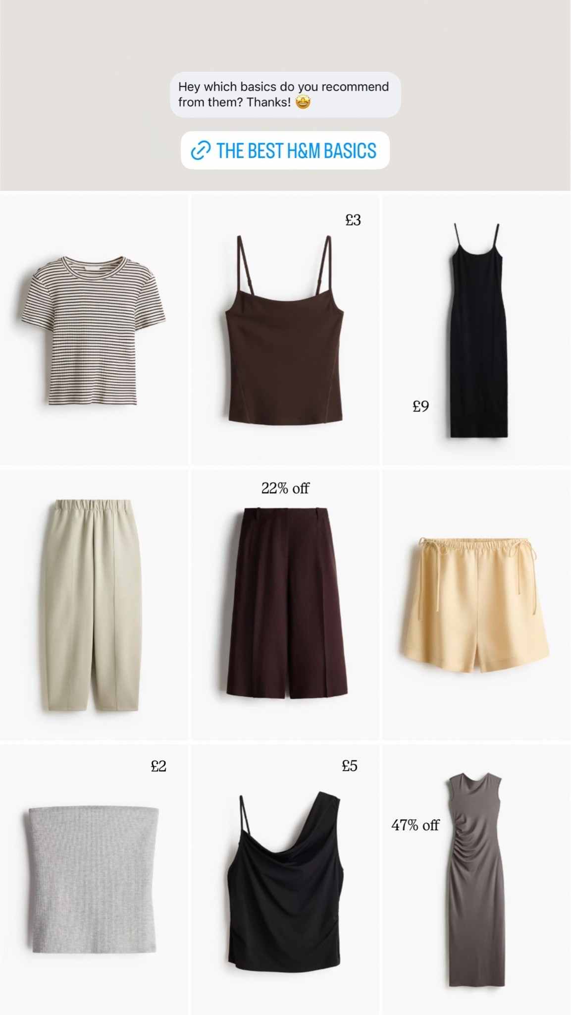 Up to 50% off H&M - here’s my basics top picks

#LTKsummer #LTKuk #LTKstyletip