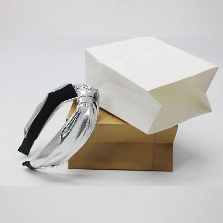 Effen kleur Geknoopt Breedgerande hoofdbanden Voor het Wassen van Gezicht , Minimalistisch Haarac... | SHEIN