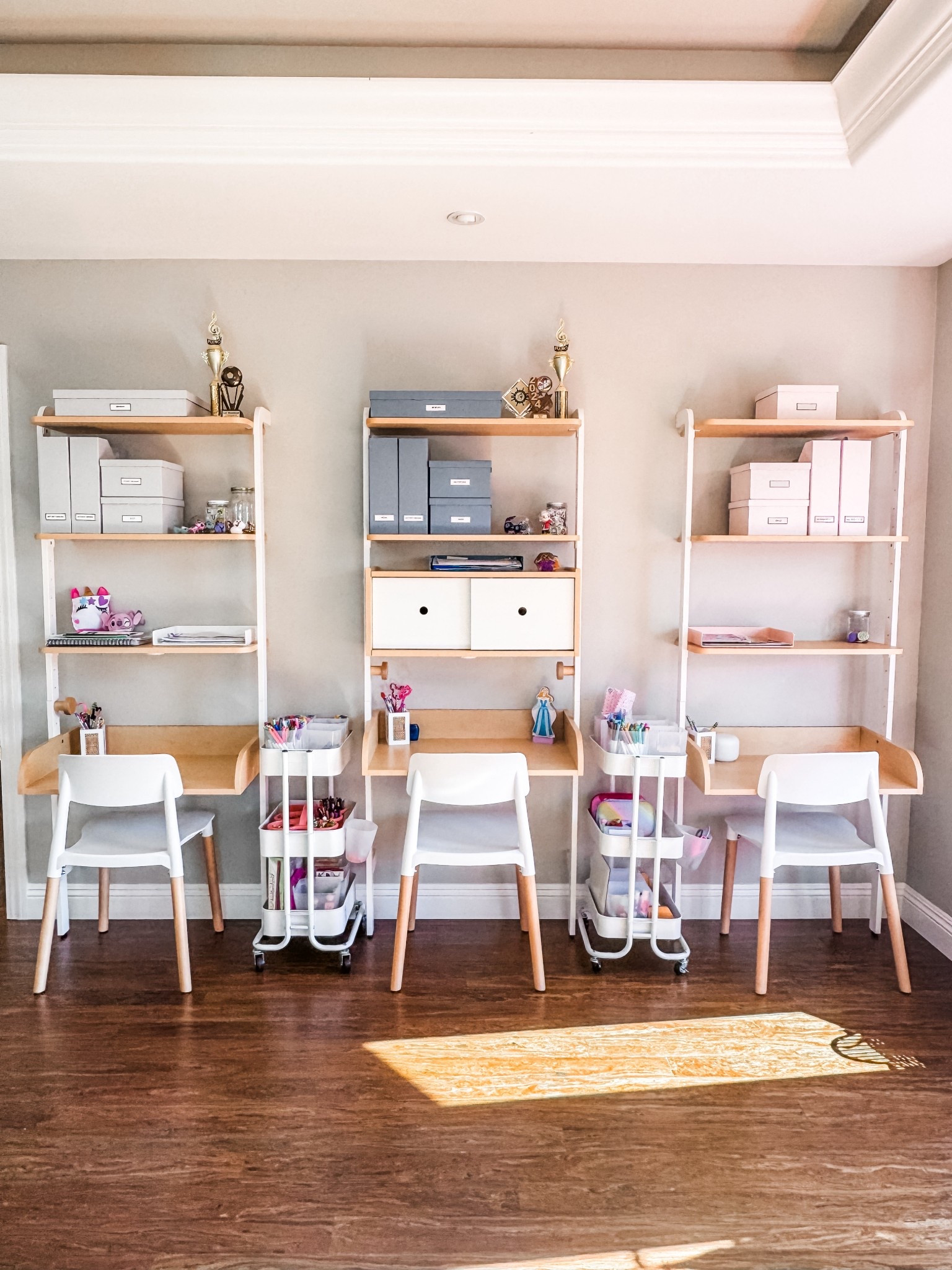 Wall desks and organization for the kiddos!

#LTKHome #LTKKids