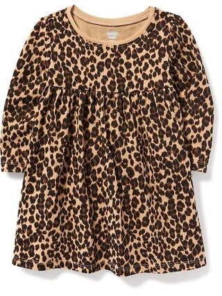 Old Navy Baby Printed Jersey Dress For Baby Leopard Size 0-3 M | Old Navy US