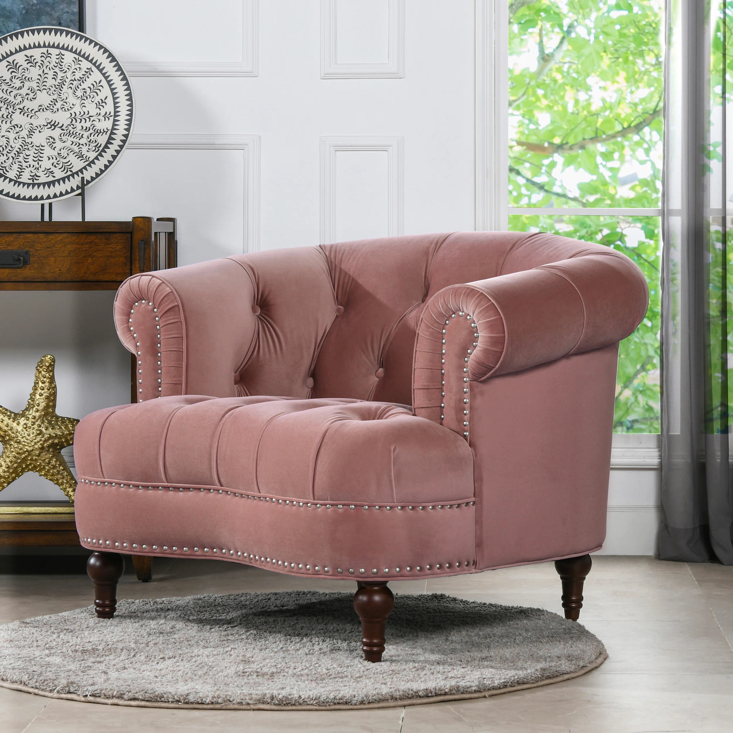 Mercer Velvet Armchair | Wayfair North America