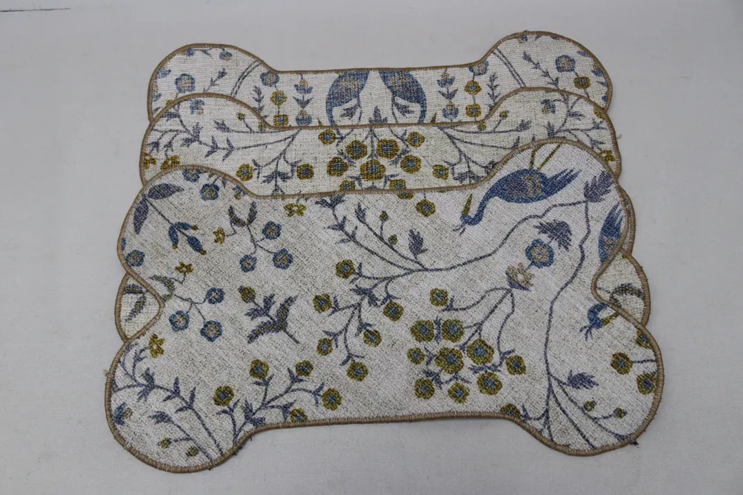 Dog lover gift, Dog bowl mat, Pet gift, Pet placemat, Water bowl mat, Food bowl rug, Bone dog mat... | Etsy (US)