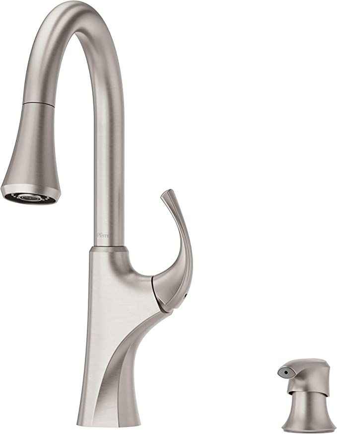 Pfister F-529-7MRGS Miri 1-Handle Easy Install Pull-Down Kitchen Faucet with Soap Dispenser, Spot... | Amazon (US)