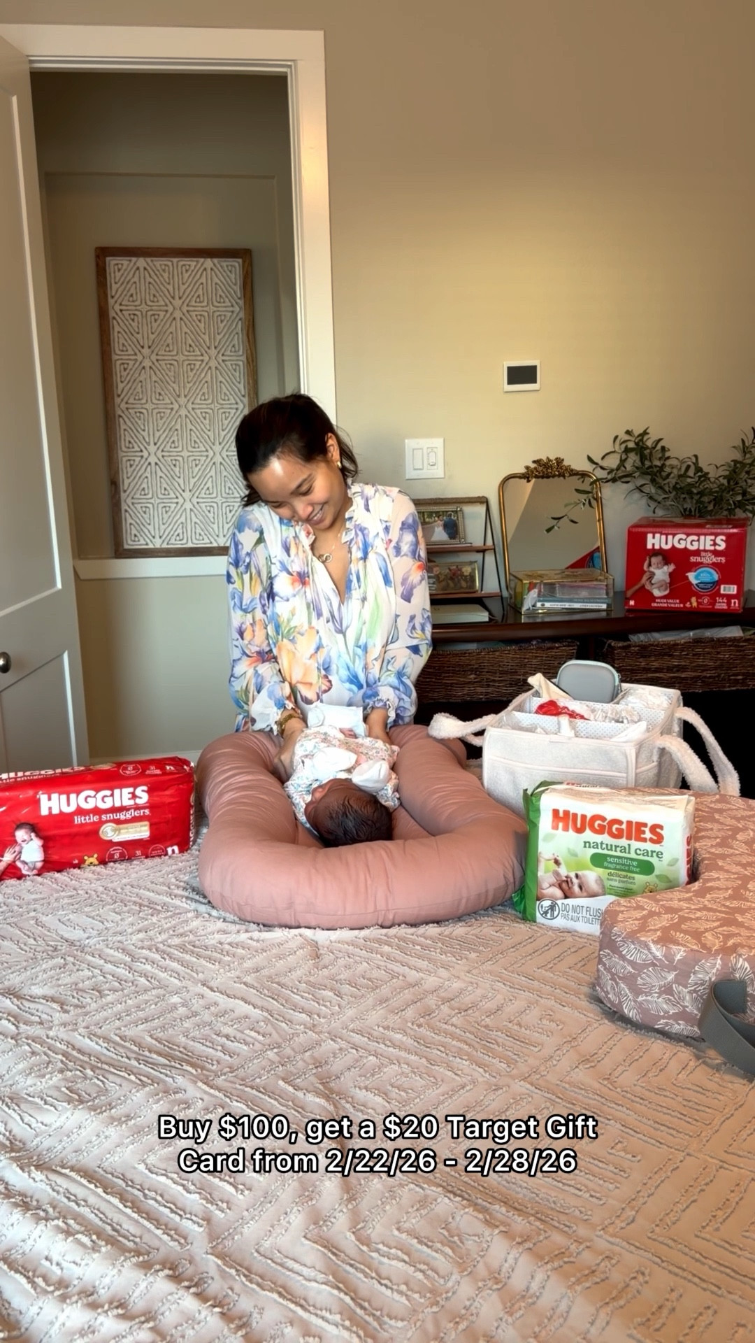 #Ad Real life with 3 kids means we go through diapers and wipes fast 🤍🍼 so I always stock up with @huggies 🧷✨ Right now, you can get a $20 Target Gift Card 🎯💳 when you spend $100 on select baby care 2/22/26 - 2/28/26. Such a good time to grab what you already use and check Target Circle for any extra coupons before the week ends! 🛒 🙌  @shop.ltk https://liketk.it/5VmEp #Huggies #HuggiesPartner #TargetPartner #Target @pullups @target
Target Circle™ Deal: $20 Target GiftCard with $100 select baby care purchase.

Eligibility: Target Circle™ membership required.
Valid 2/22/26 - 2/28/26. Offer expires 11:59pm PT.
Category deal. Valid in store or online. Limit one deal per Target Circle™ account. Excludes Target Plus partners and clearance. Gift card and tax not included in purchase total. No cash value. Quantities limited. See Target.com for full details.