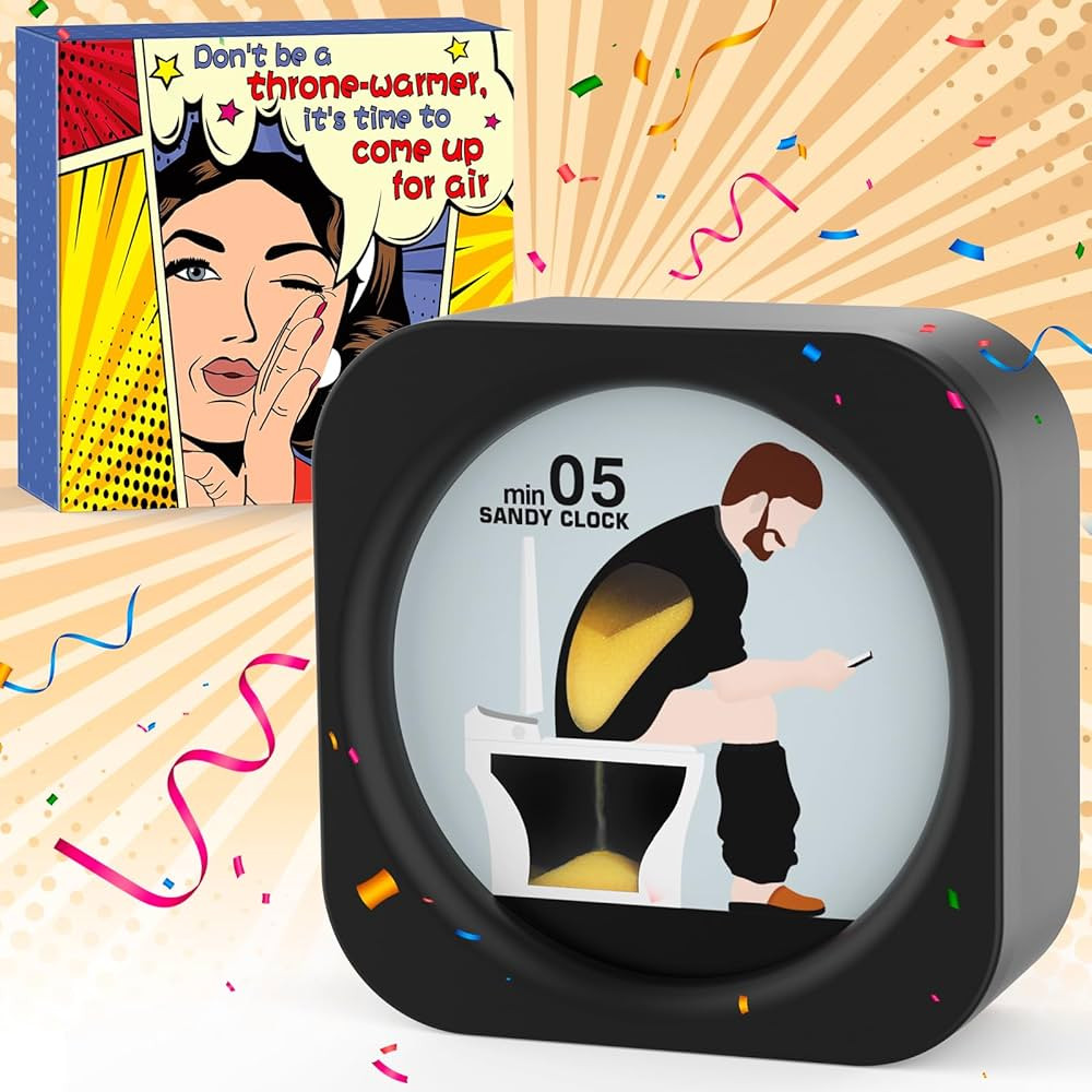 Fathers Day Dad Gift from Wife Son Daughter, Toliet Timer Poop Funny Gag Gifts for Dad Men Him Hu... | Amazon (US)