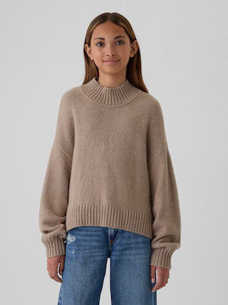 Kids CashSoft Oversized Mockneck Sweater | Gap (US)