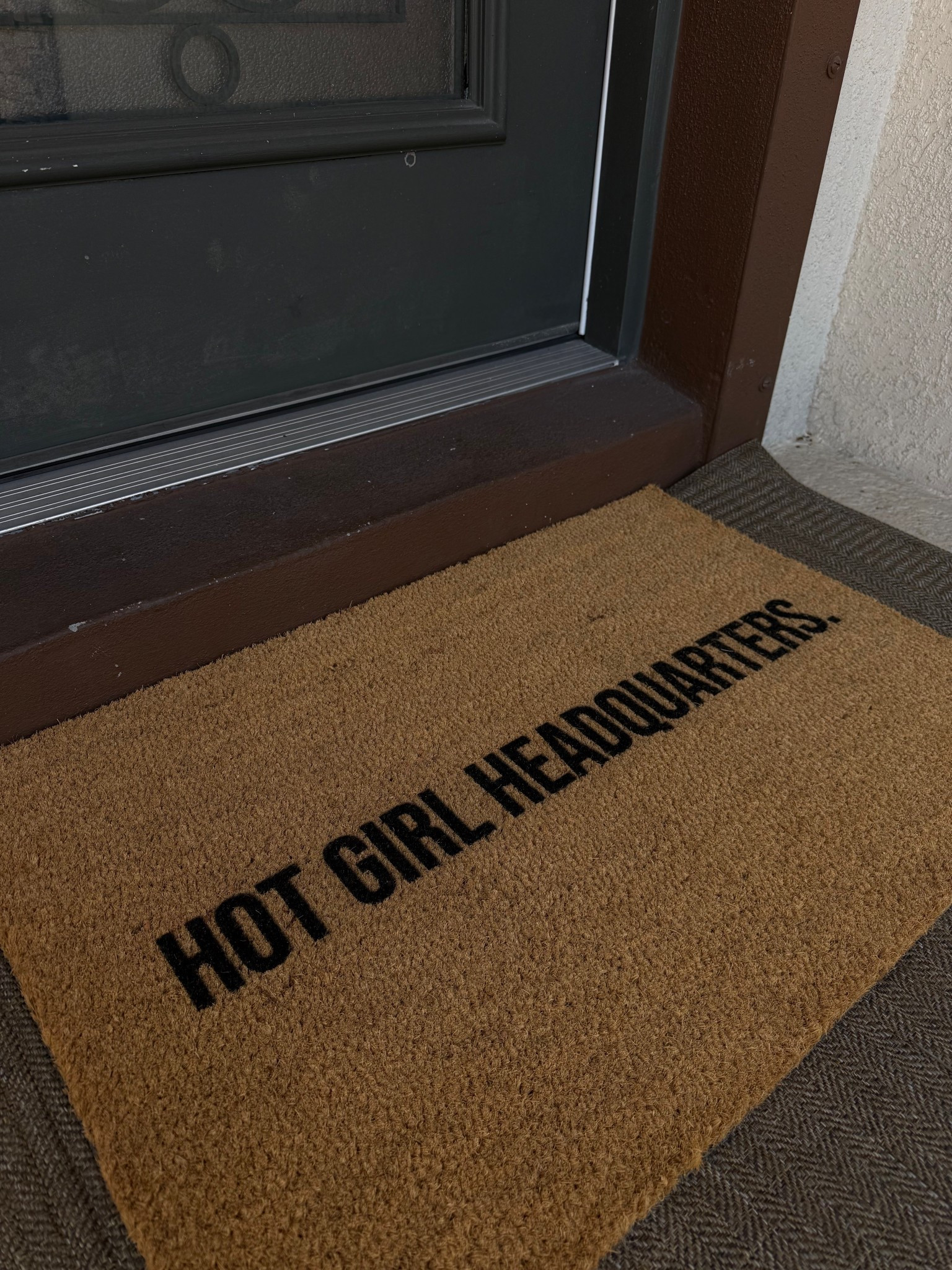 The cutest front door mat 🖤🤍✨

#LTKHome #LTKActive #LTKdayinmylife