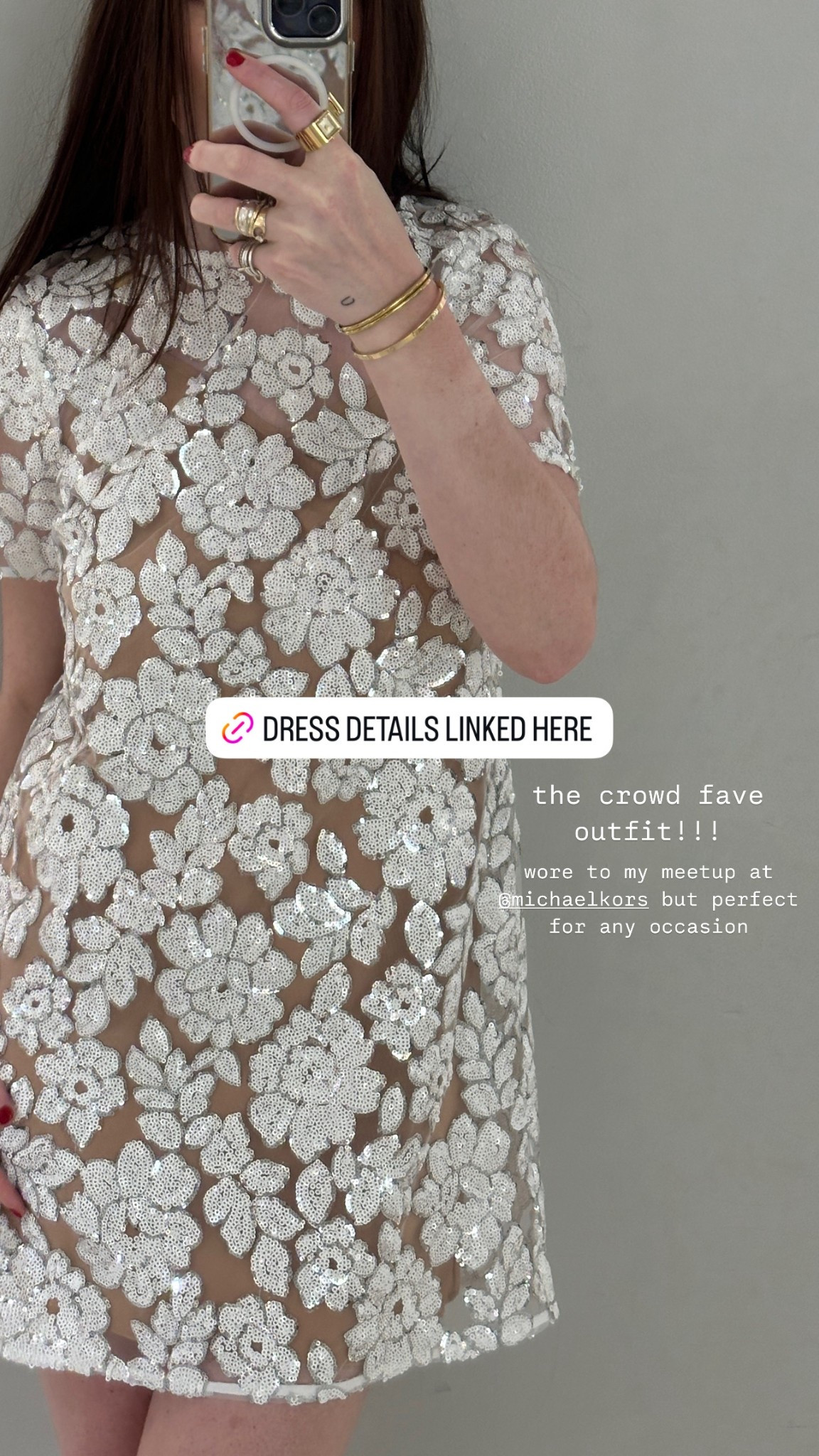 The crowd favorite dress, I’m wearing a small! #michaelkors #mkpartner 