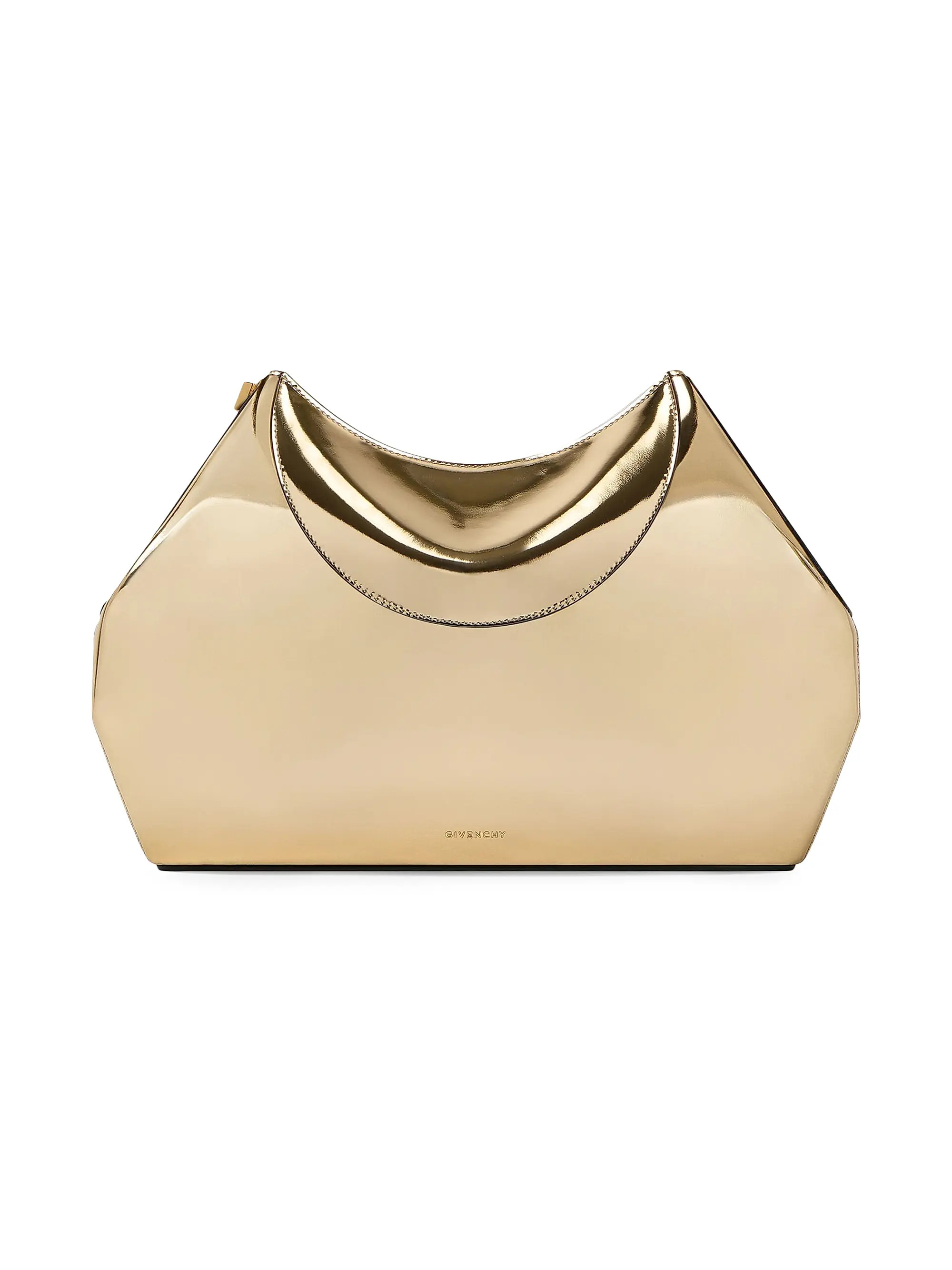 Facet Clutch in Mirror Effect Leather | Saks Fifth Avenue