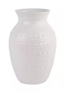 Textured White Vase | Belk