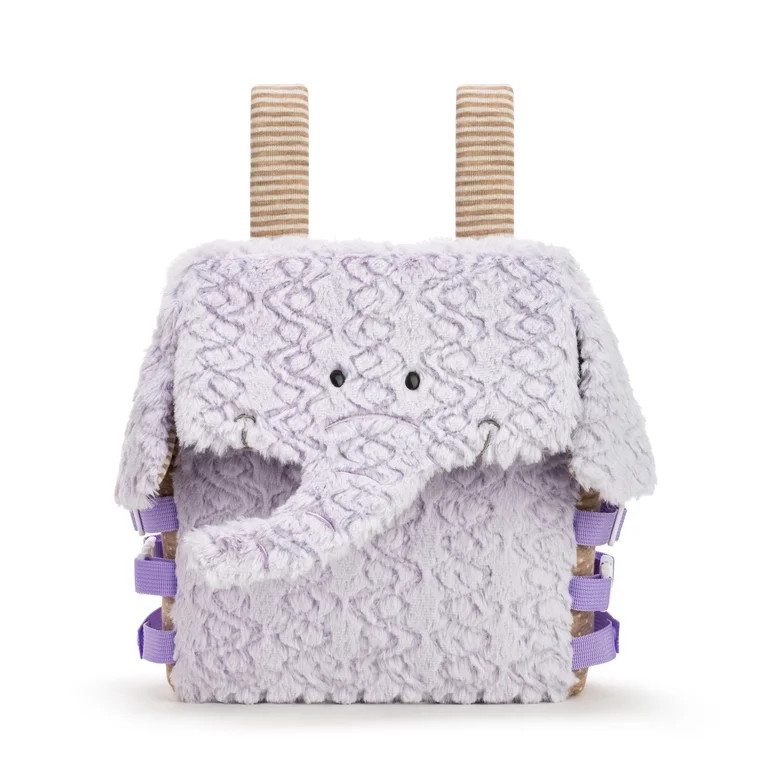 DEMDACO Purple Elephant Buckle and Snap 10 inch Childrens Stuffed Animal Backpack | Walmart (US)