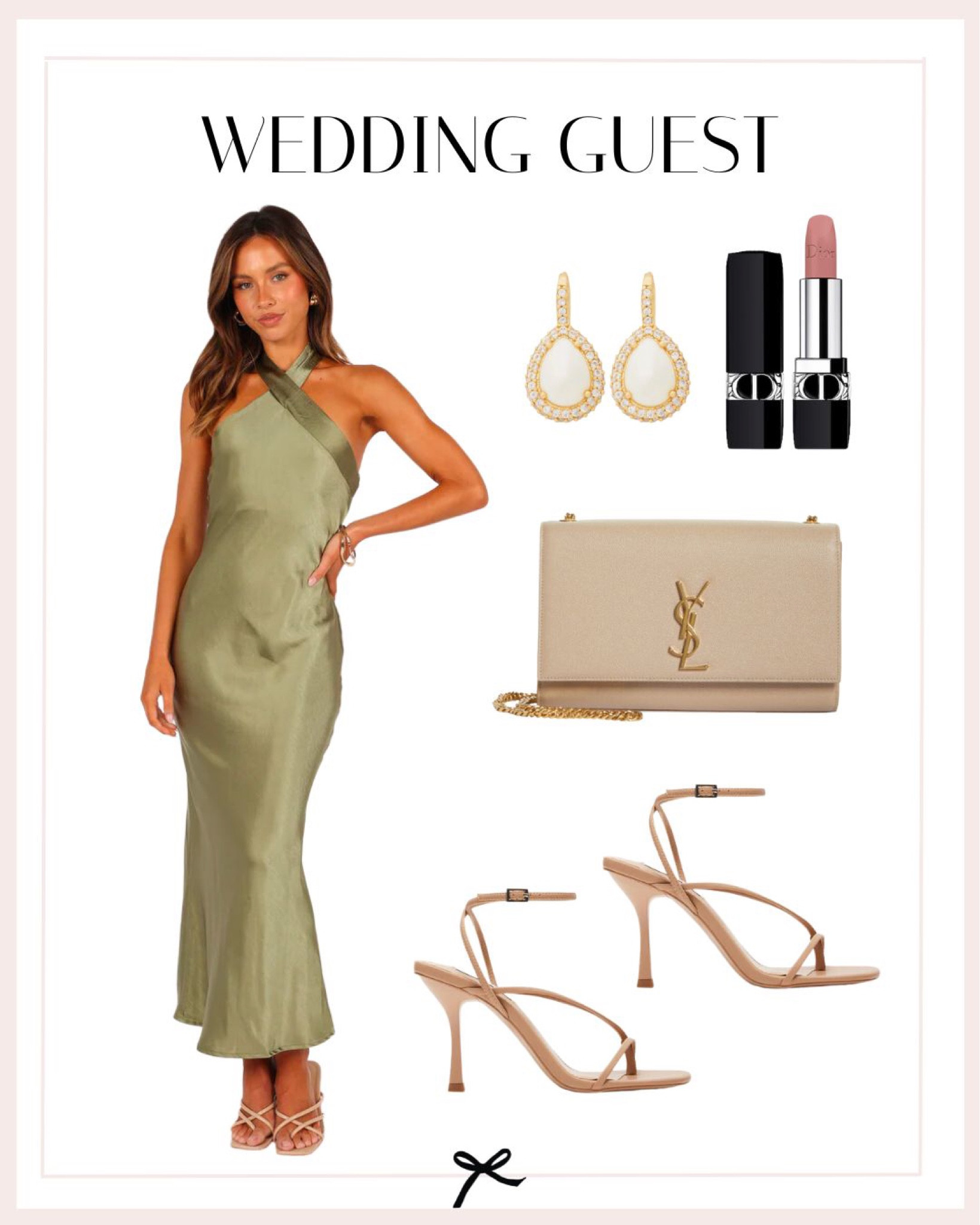 Fall wedding guest outfit idea. I love this green halter dress and nude heels. 

#LTKworkwear #LTKstyletip #LTKSeasonal