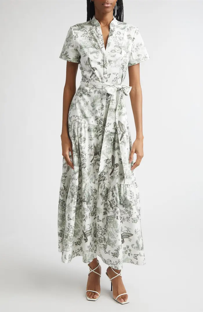 Lucy Toile Print Belted Maxi Shirtdress | Nordstrom