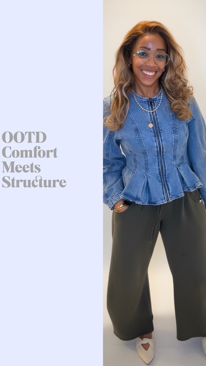 I’m wearing a small in the Jacket and XS in the sweats.
Elevating my sweats era💁🏽‍♀️Comment “shop”for links
#ootd #fashionover40 #comfortmeetsstyle

#LTKootd #LTKgrwm #LTKOver40