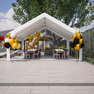 20X20 Ft Party Tent With Removable Sidewalls & 2 Storage Bags, Outdoor Canopy Gazebo For Wedding, Bbq, Camping, Carport, Garden & Commercial Use | Wayfair North America