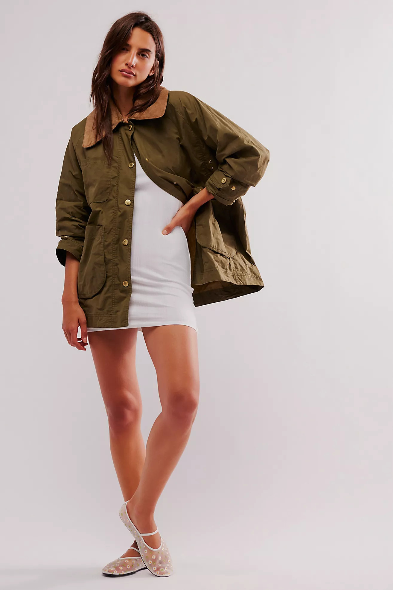 Barbour Hutton Showerproof Jacket | Free People (Global - UK&FR Excluded)