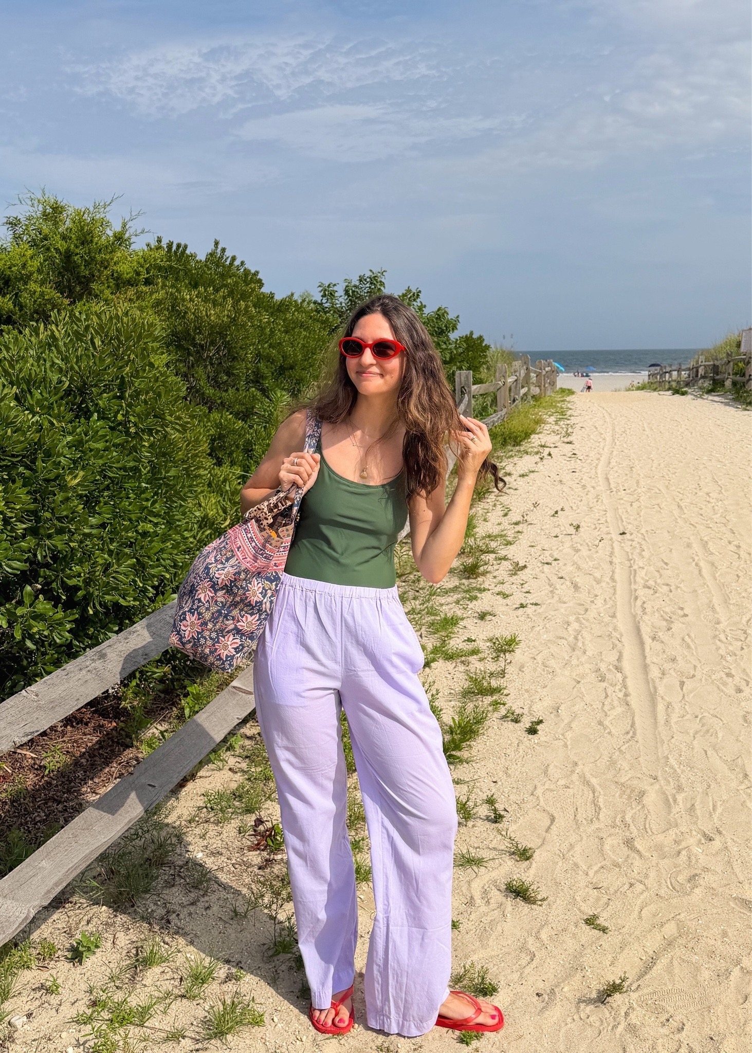I’ve officially decided my summer wardrobe doesn’t need to match. It just needs to make me happy.

Olive + lavender + red shouldn’t necessarily work… and yet here we are. 😂

I think one of the easiest ways to make your wardrobe feel more you is to stop worrying so much about whether everything goes together and start paying attention to whether you like how it feels together.

Give me all the unexpected color combinations.

#LTKootd #LTKSwim #LTKTravel

Comment SHOP below to receive a DM with the link to this post on my LTK ⬇ https://liketk.it/6kTLQ

#LTKTravel #LTKSwim #LTKootd