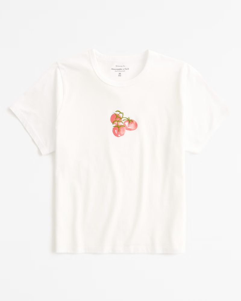 Short-Sleeve Tomatoes Graphic Skimming Tee | Abercrombie & Fitch (US)