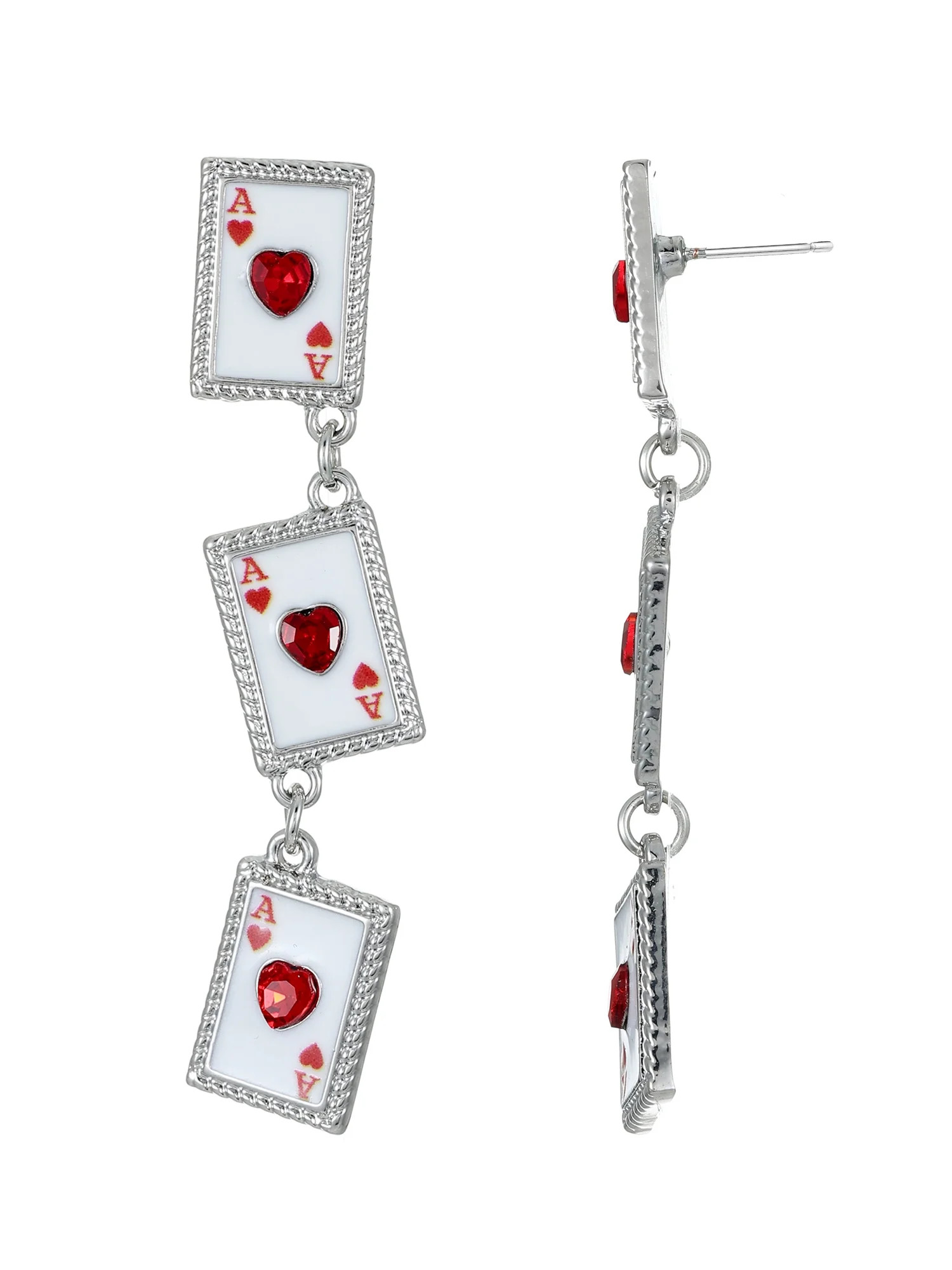 Way to Celebrate Valentine's Day Playing Cards Earrings, 1 Pair | Walmart (US)