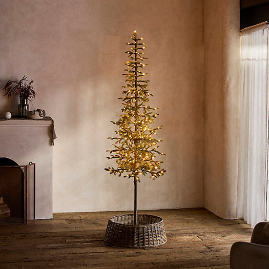 Faux Pre-lit LED Alpine Tree | Terrain