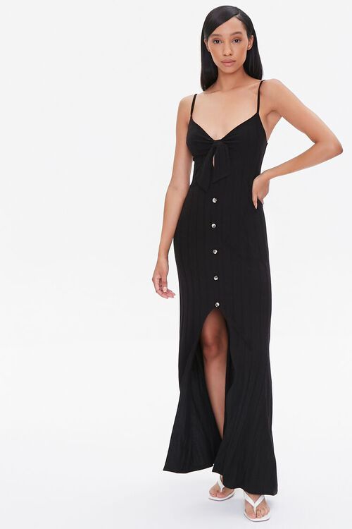 Ribbed Bow-Front Cami Maxi Dress | Forever 21 (US)