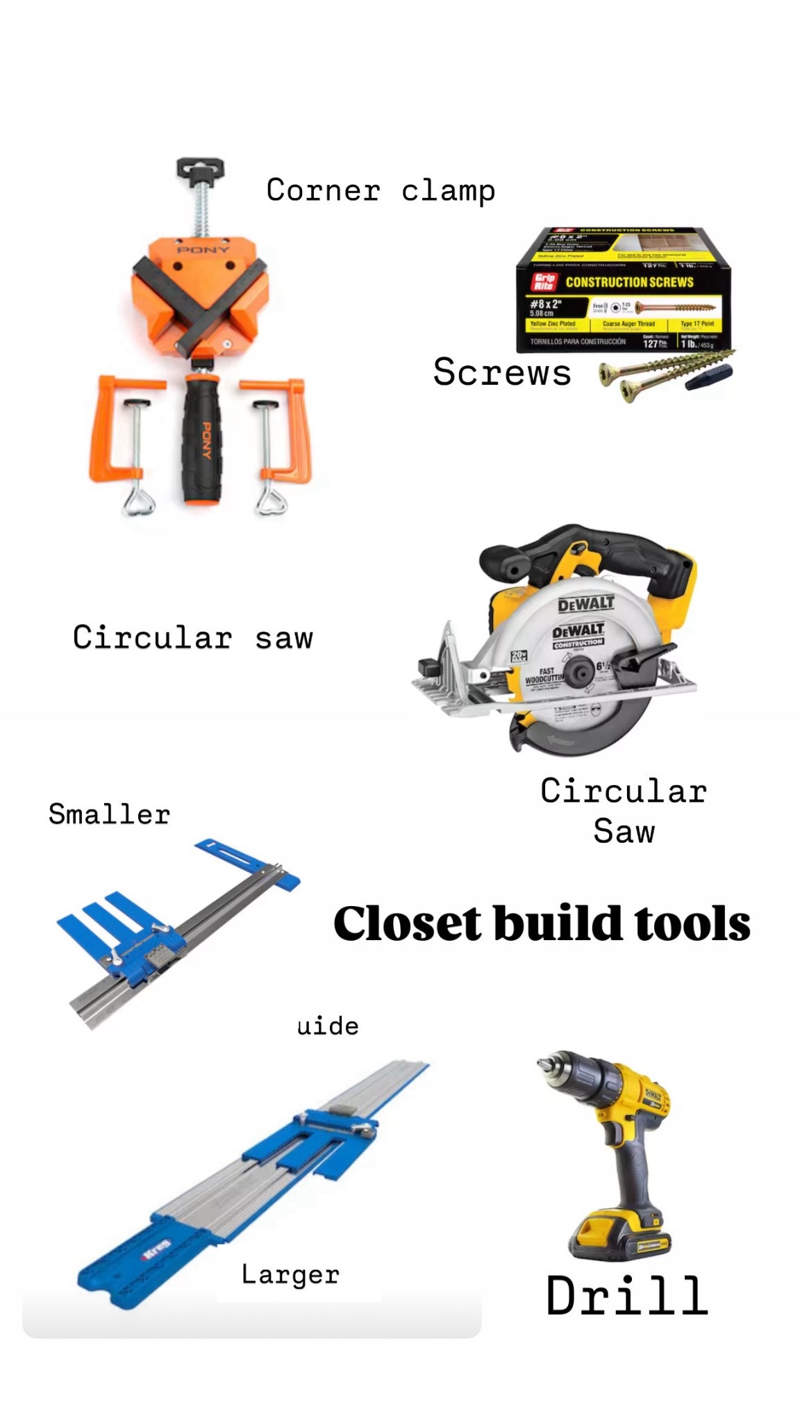 Closet build tools 

#LTKFallSale #LTKHome