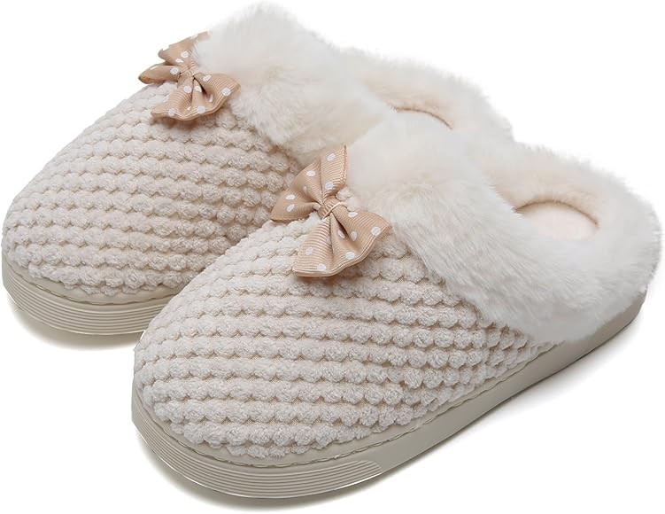 WateLves Girls Slippers Memory Foam Toddler Kids Comfort Wool-Like Plush Fleece Lined House Shoes... | Amazon (US)