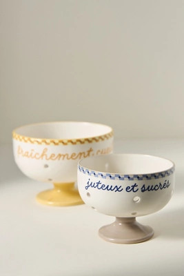 Café Violette Handpainted Stoneware Berry Basket | Anthropologie (US)