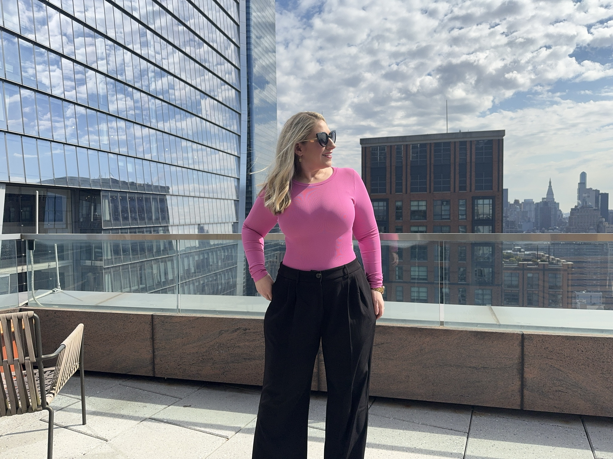 Easy and flattering fall look for work or going out. Bodysuit with trousers, so stunning! Under $50 finds. Midsize friendly 

#LTKMidsize #LTKWorkwear #LTKFindsUnder50