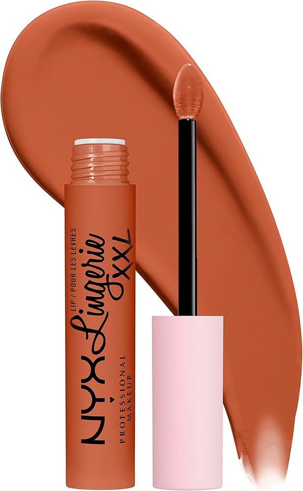 NYX PROFESSIONAL MAKEUP Lip Lingerie XXL Matte Liquid Lipstick - Gettin Caliente (Bright Red Oran... | Amazon (US)