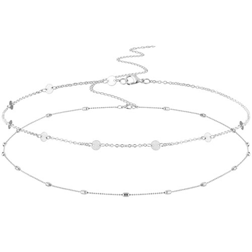 Silver Waist Chain, Belly Chains for Women, Layered Body Chain, Adjustable Silver Boho body jewelry, Sexy Bikini Waist Chain | Amazon (US)