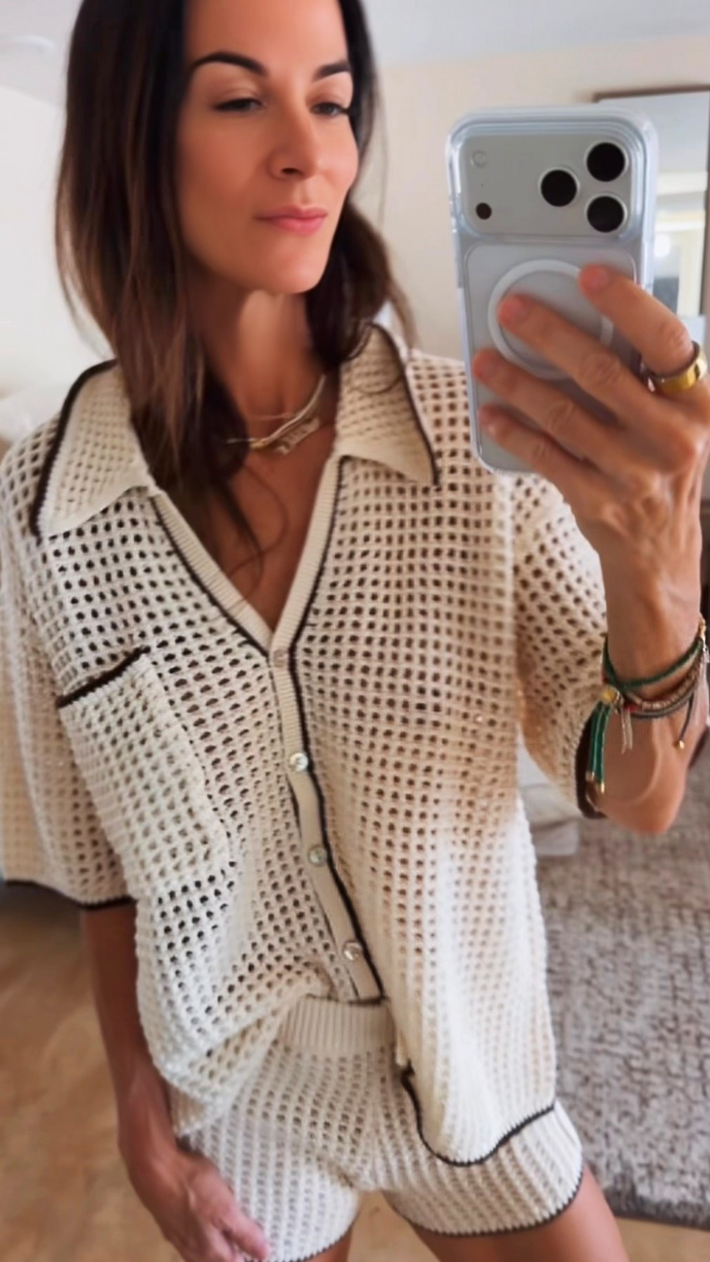 POV: You found the outfit that’s going to live in your suitcase all summer. 🤍

This knit set had me at the contrast trim. It gives expensive little beach club energy without even trying. Throw it on over a swimsuit, wear it to brunch, stroll the resort, grab cocktails… she’s doing the most while requiring the least. 😂

LSpace x The Salty Blonde absolutely understood the assignment with this one.

Wearing XS! ✨

#LSpace #TheSaltyBlonde #SummerStyle #ResortWear #BeachStyle

#LTKdayinmylife #LTKgrwm #LTKootd