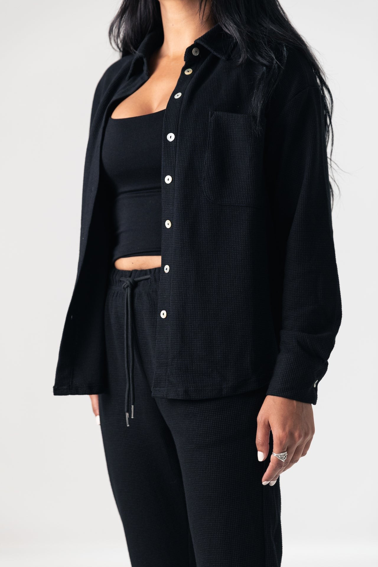 Recycled Waffle Set in Onyx | waverles