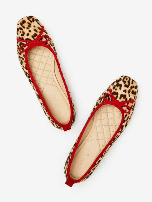 Anastasia Calf Hair Flats in Cheetah | J.McLaughlin