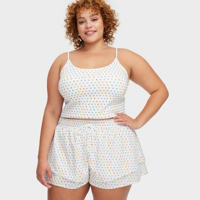 Women's Disco Hearts Wave Tank Top Pink/Lavender/Teal - Roller Rabbit x Target XXL | Target