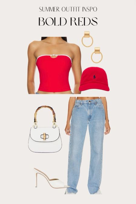Summer outfit inspo 
Bold reds 

#LTKSeasonal #LTKStyleTip #LTKFindsUnder100
