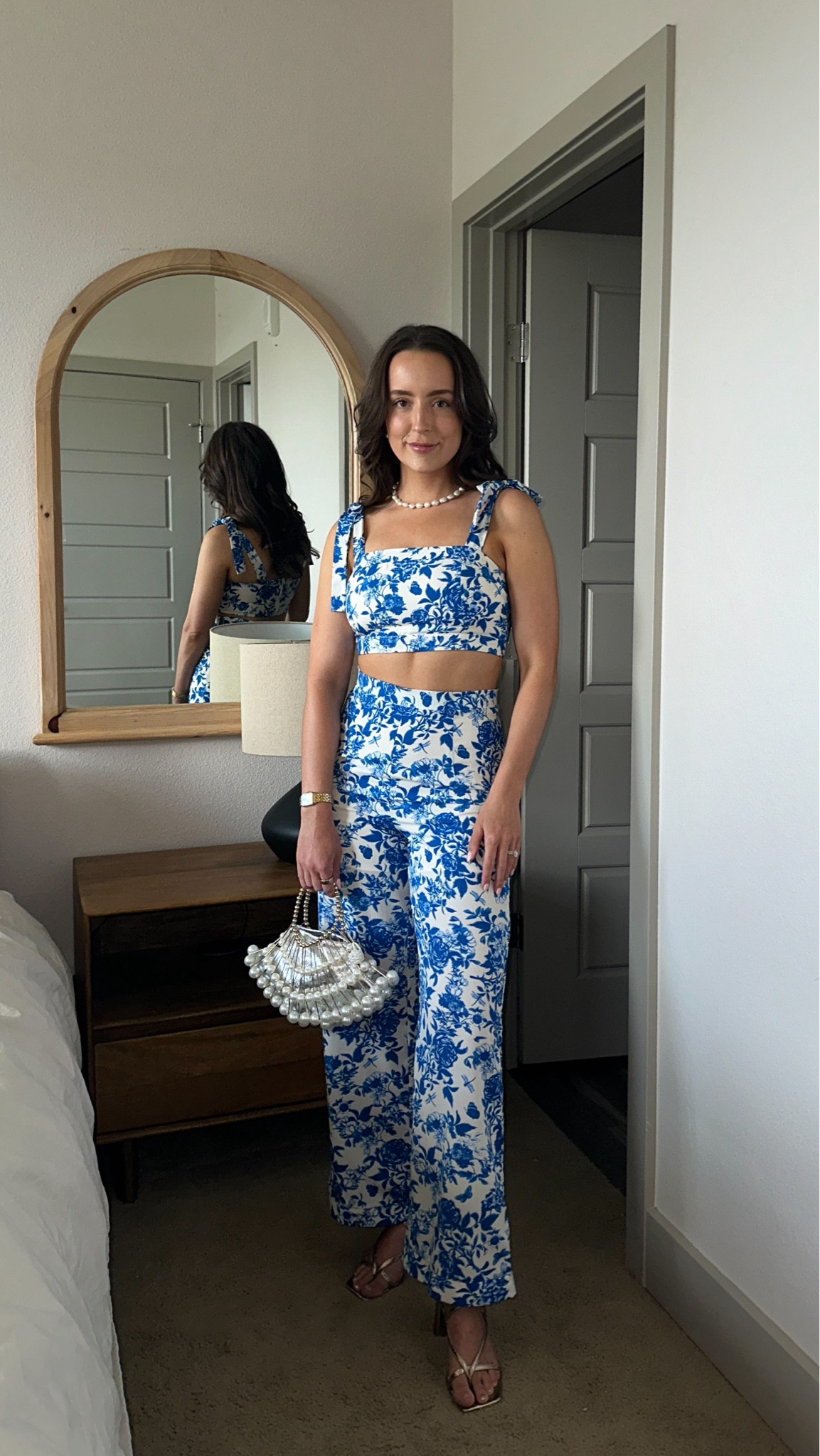 Outfit of the night 💙🐚

My shoes are almost identical to the Steve Madden heels linked below! Everything fits true to size!

Vacation outfit, amazon finds, summer outfit ideas, summer style, Italy outfit, Greece outfit, summer Europe trip outfit, pearl handbag, summer purse, gold summer heels, dinner date outfit 

#LTKSummerSales #LTKSeasonal #LTKFindsUnder50