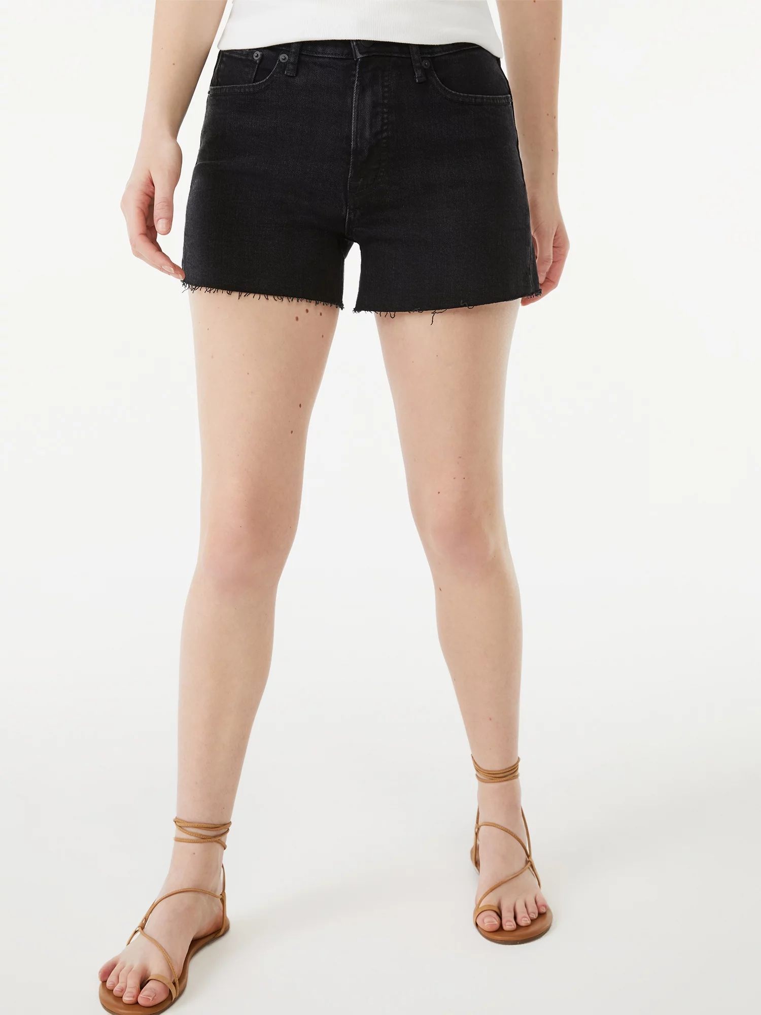 Free Assembly Women's 90's Cut Off Denim Shorts | Walmart (US)