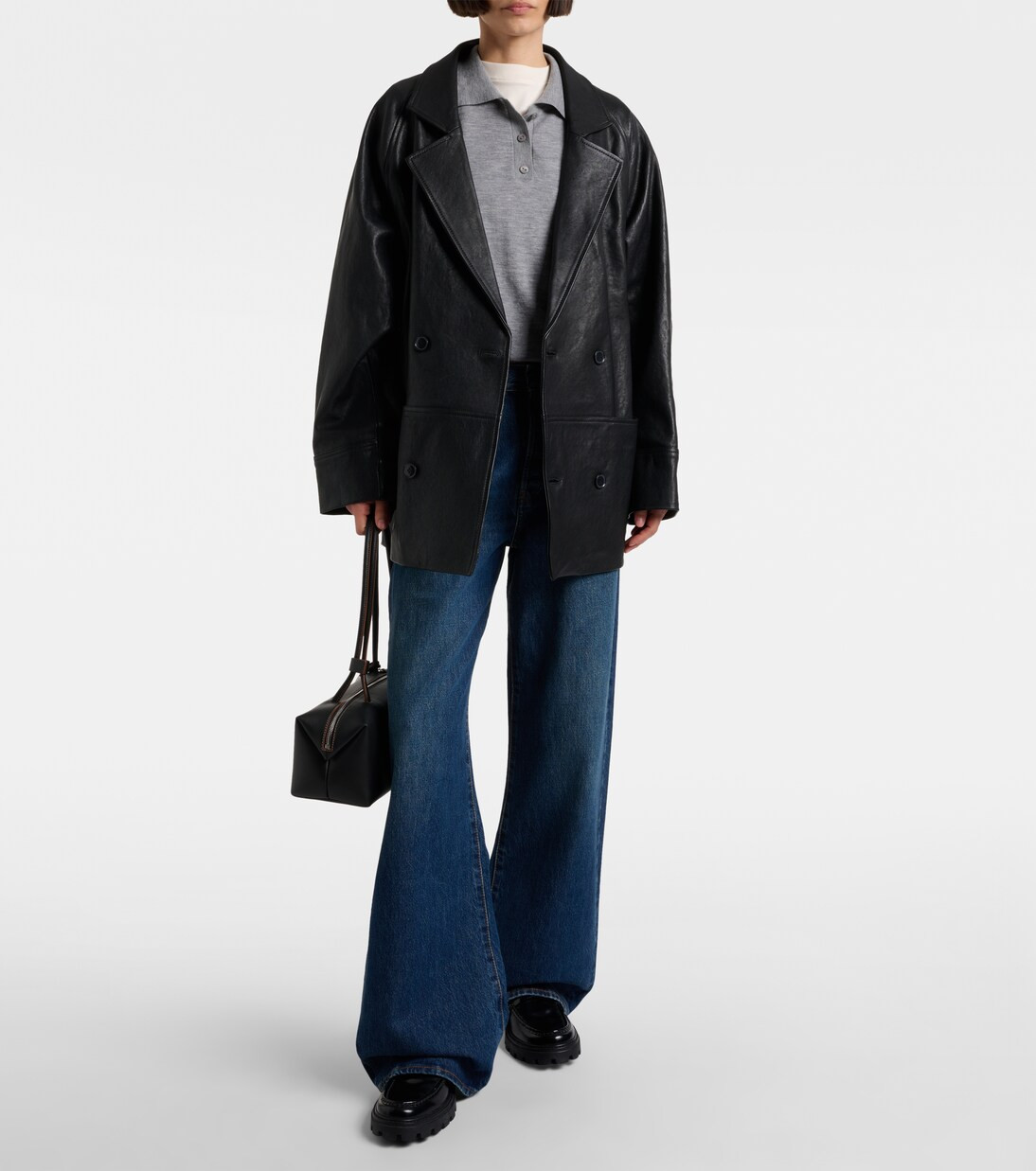 Oversize-Lederjacke | Mytheresa (DACH)