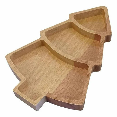 Baking Trays Wood Christmas Tree Serving Tray Charcuterie Board Cutting Board Dish for Cheese Fruit Bread Vegetables Snacks and Desserts | Walmart (US)