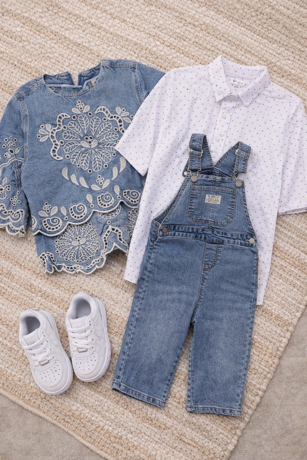 Family photo outfit for my little guy 🥹🤍
The denim, the details, the tiny Air Forces… I cannot handle it 😭

This is the perfect mix of dressy + still comfy for toddlers 🙌🏼

#LTKFamily #LTKKids #LTKStyle #FamilyPhotos #FamilyPhotoOutfits #ToddlerStyle #BoyMom #MiniStyle #KidsFashion #LTKFinds #FallFamilyPhotos #SpringPhotos #OutfitInspo #LittleStyle #LTKUnder100

#LTKgrwm #LTKootd #LTKKids